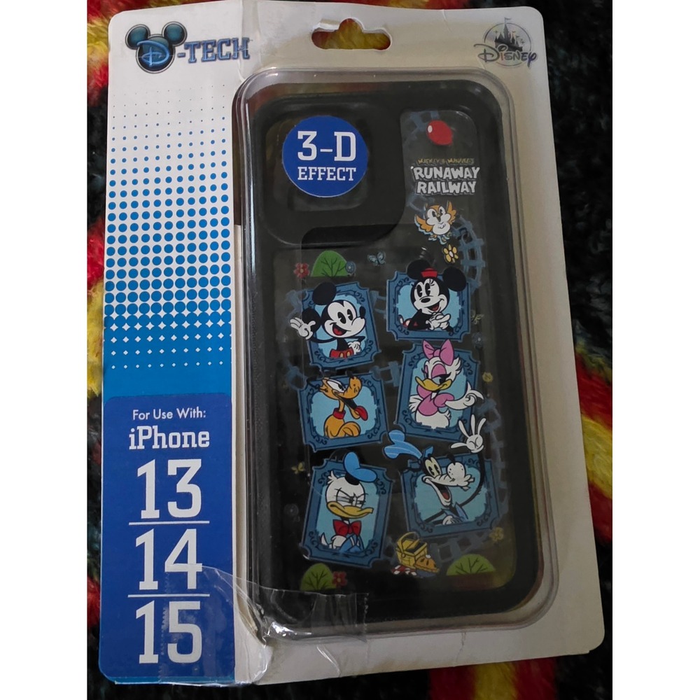 Disney Mickey Minnie Runaway Railway iPhone 13 14 15 Case 3D D-Tech Disney Parks
